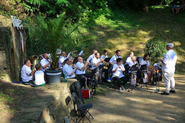 Blasorchester während der Sommerserenade 2022